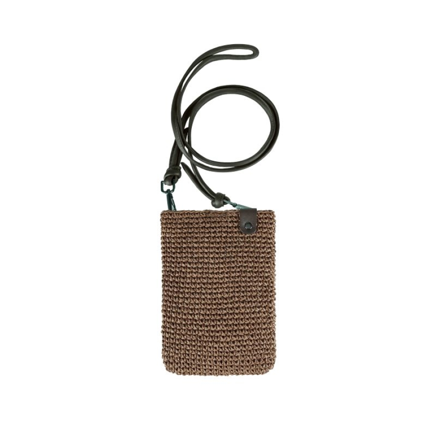 SEABREEZE MOBILE RAFFIA-COFFEE Smartphone Tasche